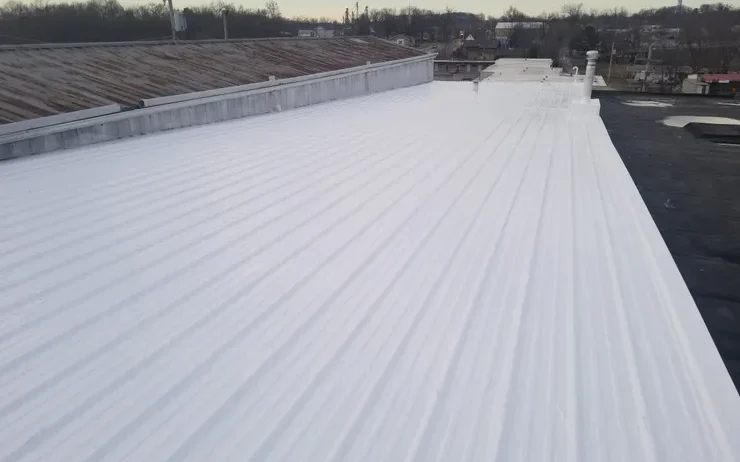 Gaco S4200 Silicone Over Metal roof in Ava, MO - Commercial Roof