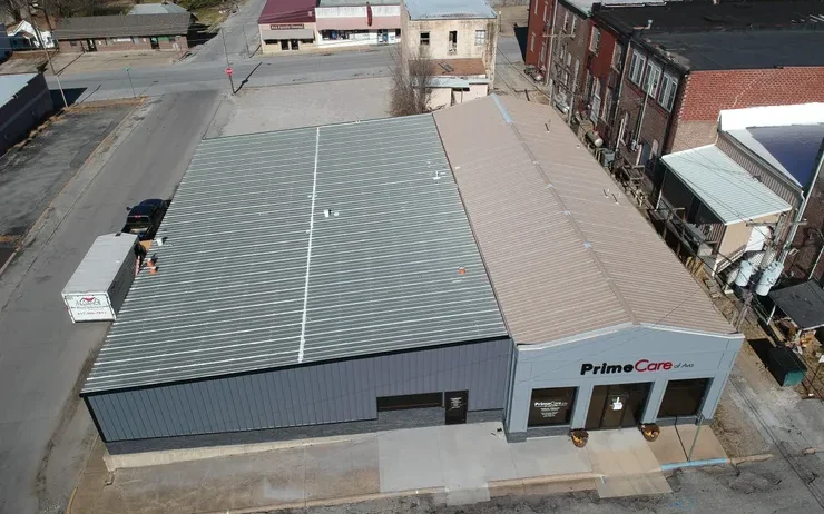 American Weather Star High Solids Silicone Over Metal In Missouri - Commercial Roof