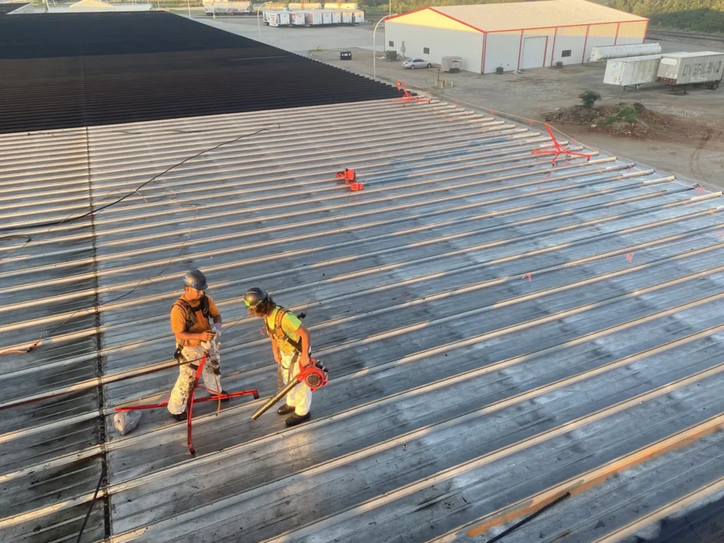 Metal roof restoration in Mansfield, MO